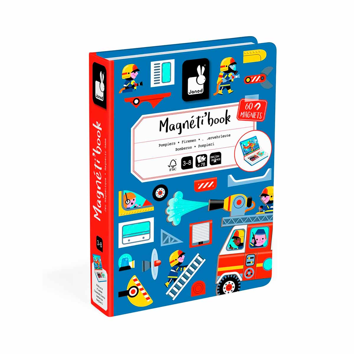 Magnéti' Book Bomberos (3 a 8 años) | Janod 2583