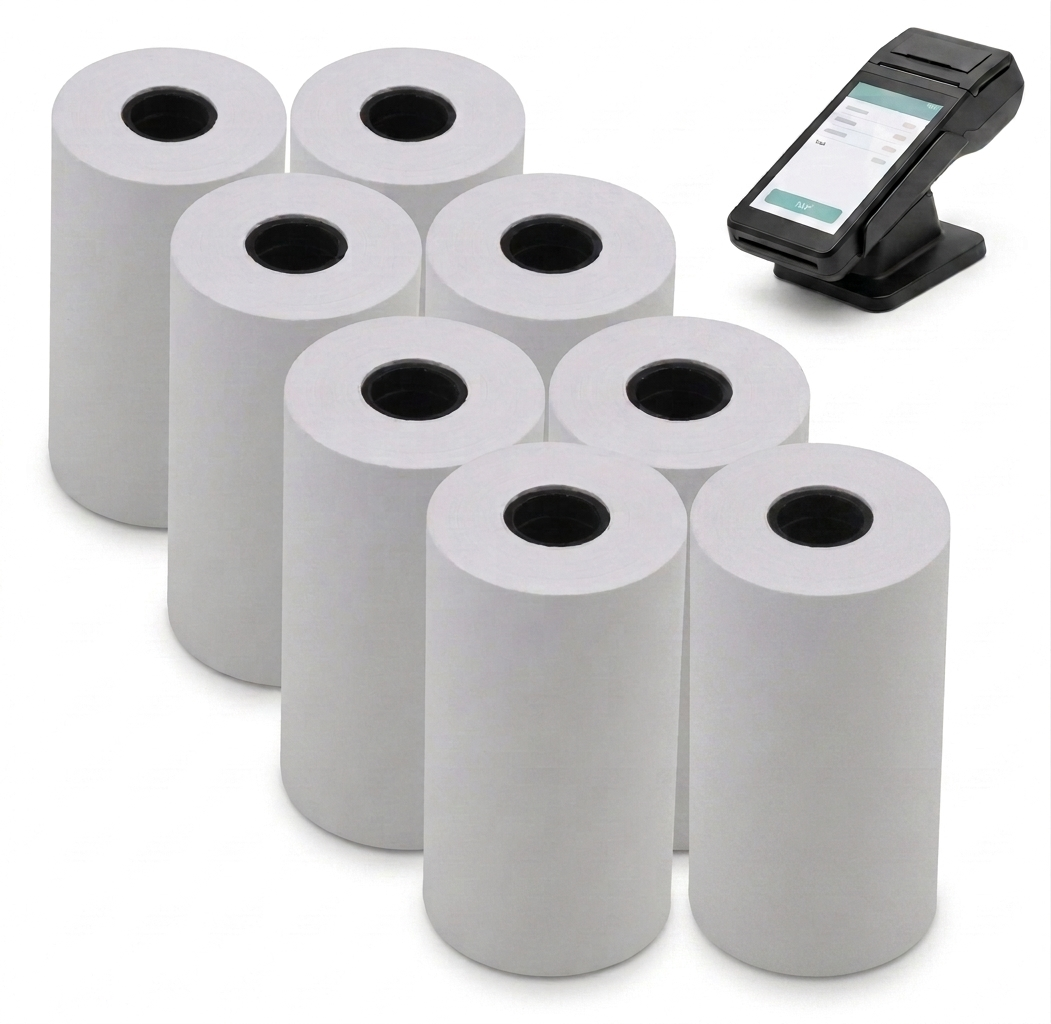 Rollo de papel témico para pos | 57x30x13