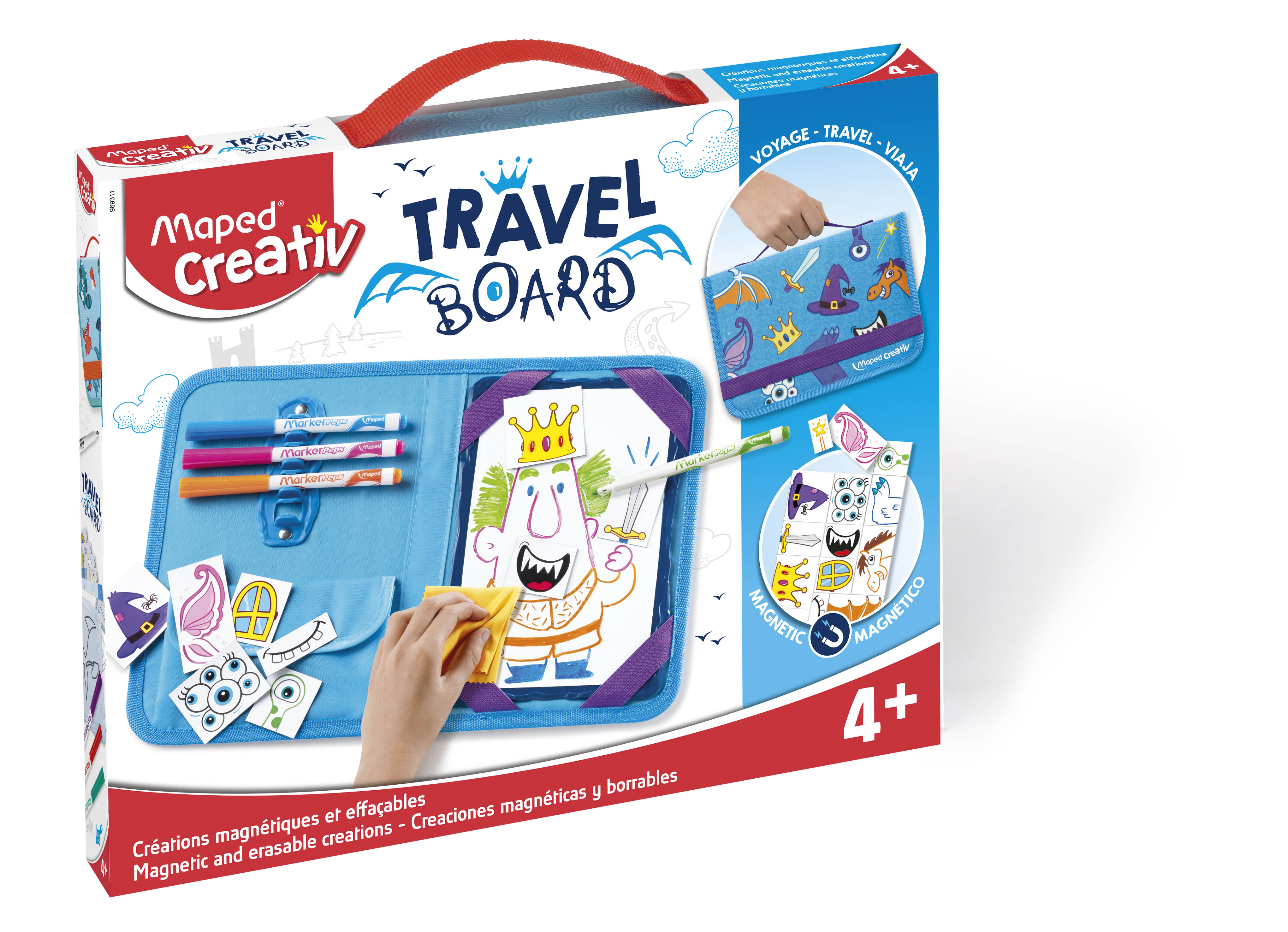 Maletín de Set creativo con pizarra para colorear | Maped 969311