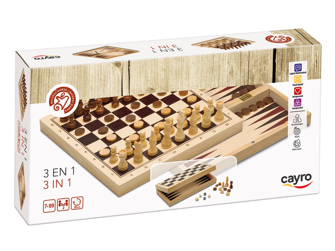 Set 3 en 1 de madera +7 años | cayro