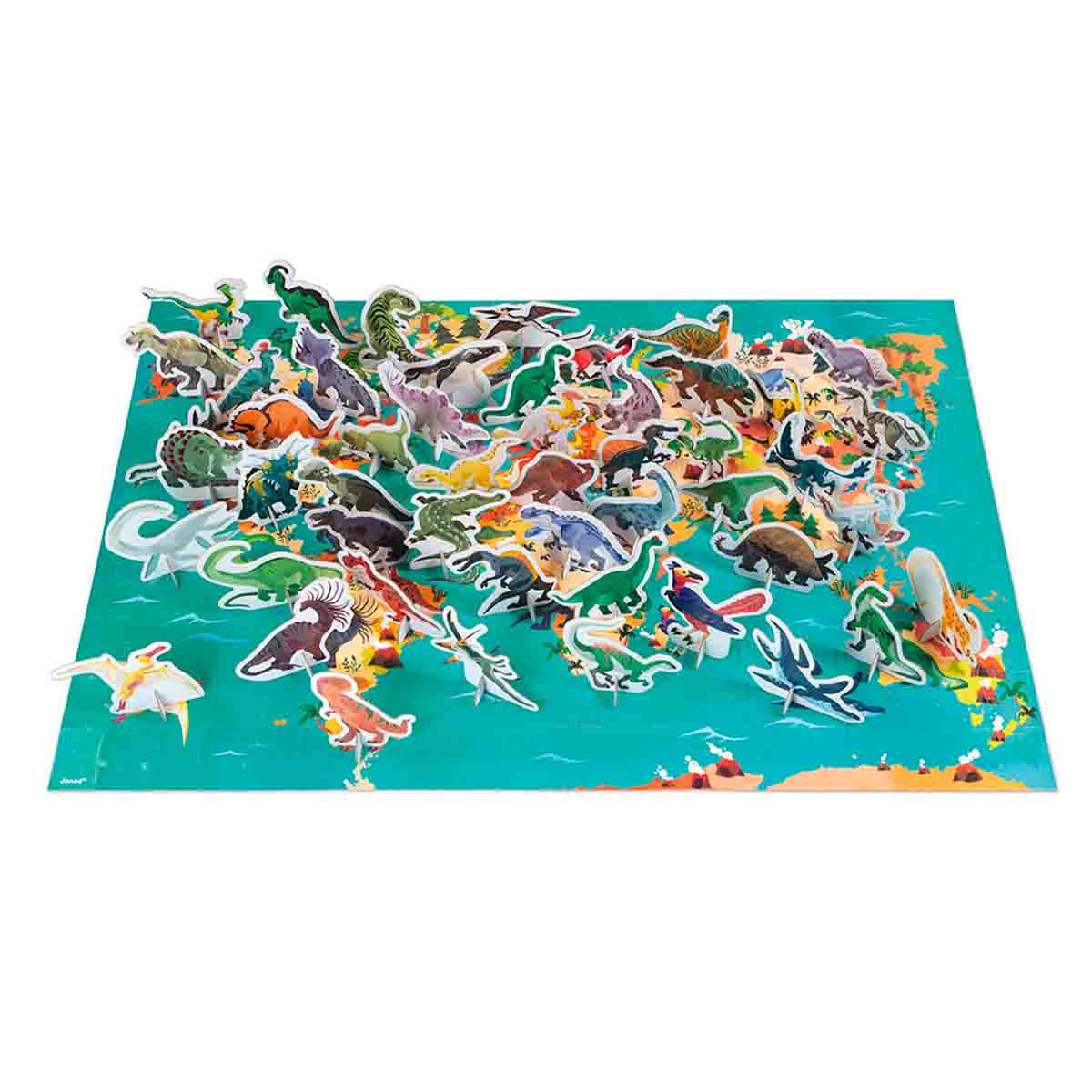 Puzzle Educativo DINOSAURIOS 200Ps +6 | Janod 2679