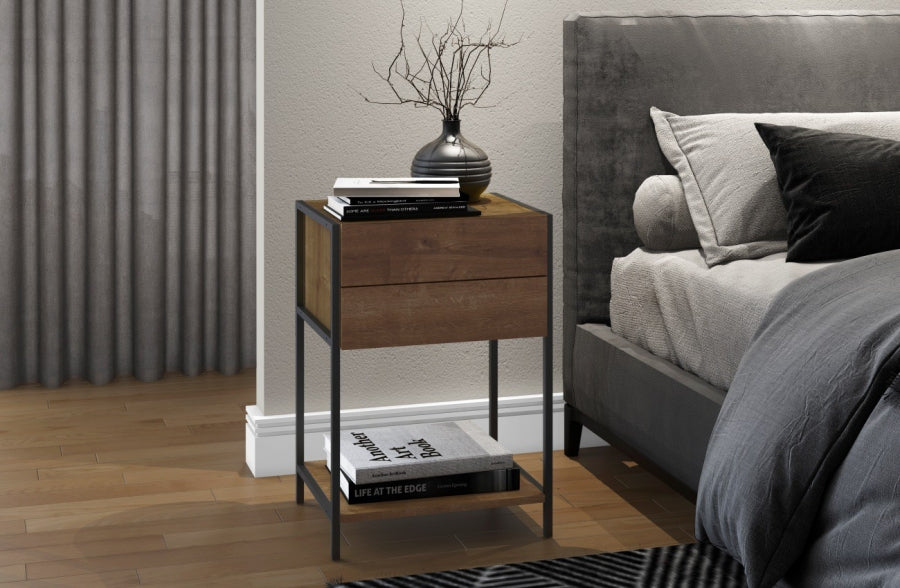 Mesa de Noche Linea Steel Quadra | 27855