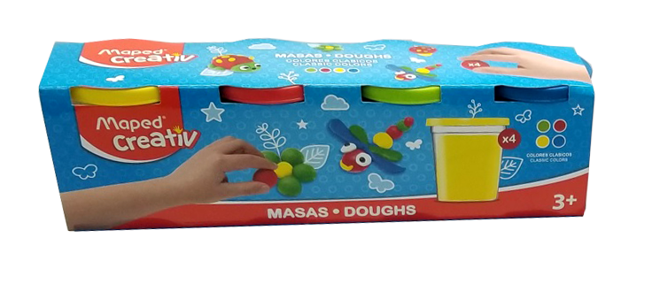 Set x 4 masa para modelar +3años | Maped Creative