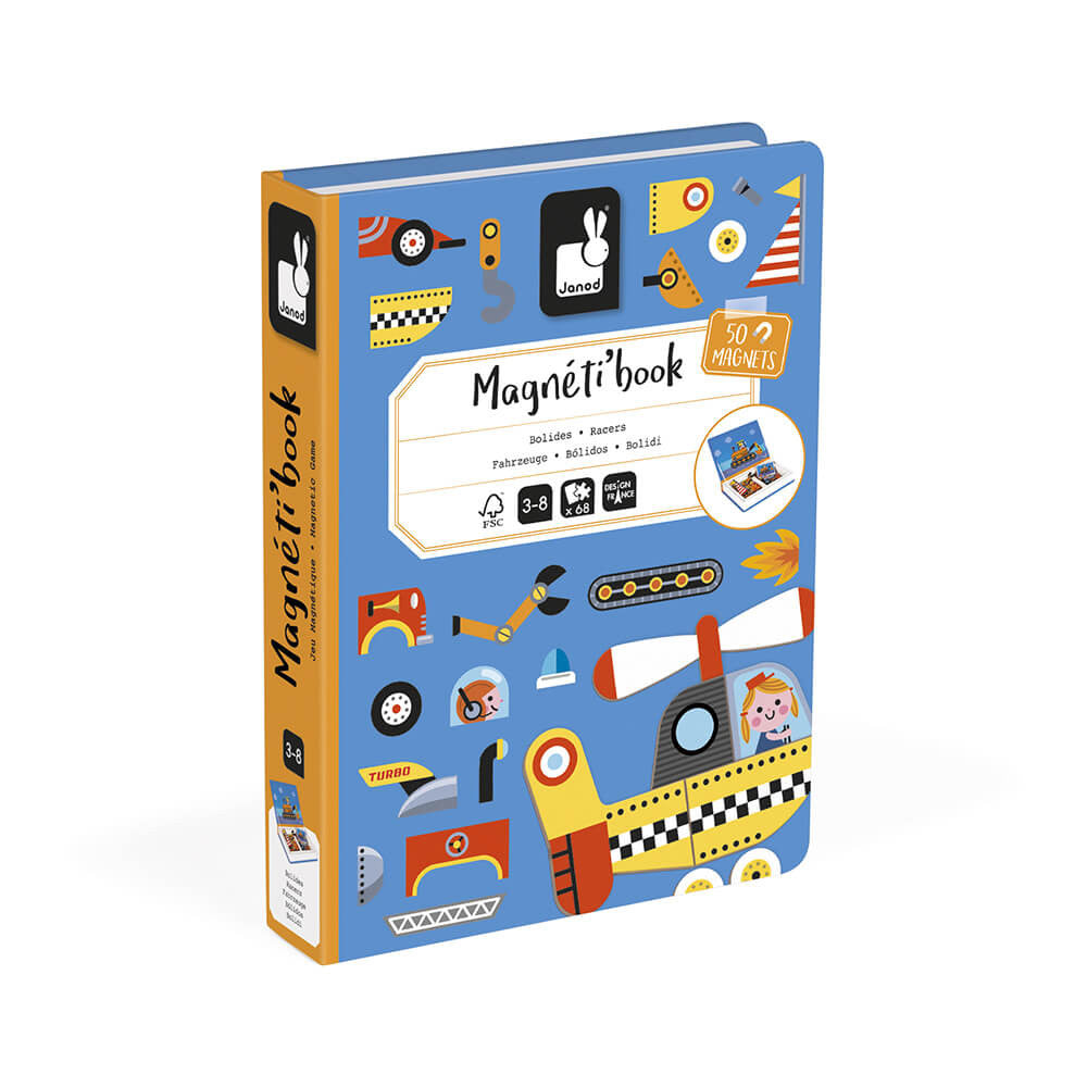 Magneti Book Bolidos 3-8 años | Janod 2715