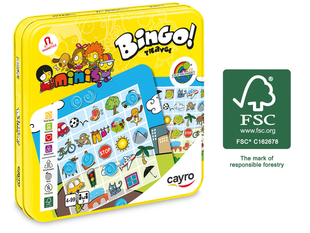 Bingo travel de madera +4años | Cayro 772