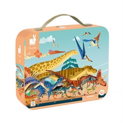 Puzzle Maletin Dinosaurio 100Pcs | Janod 2540